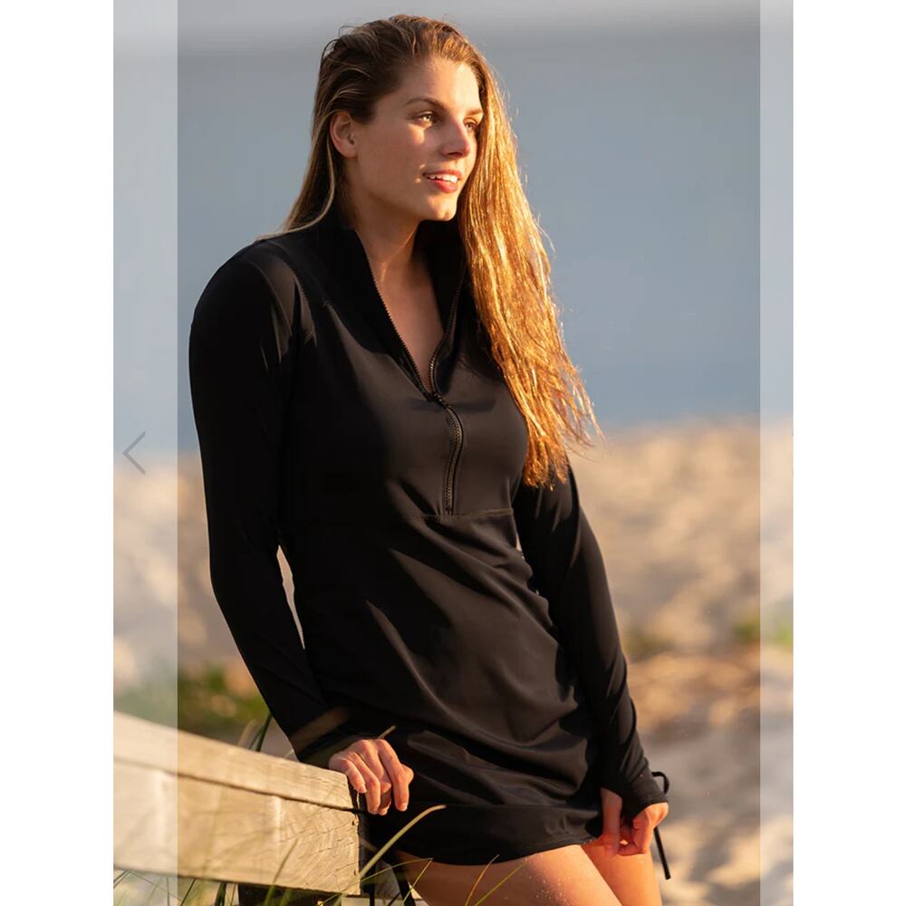 Line in the Sand - splash Around Swim Dress - XXL (NWOT) - Black
